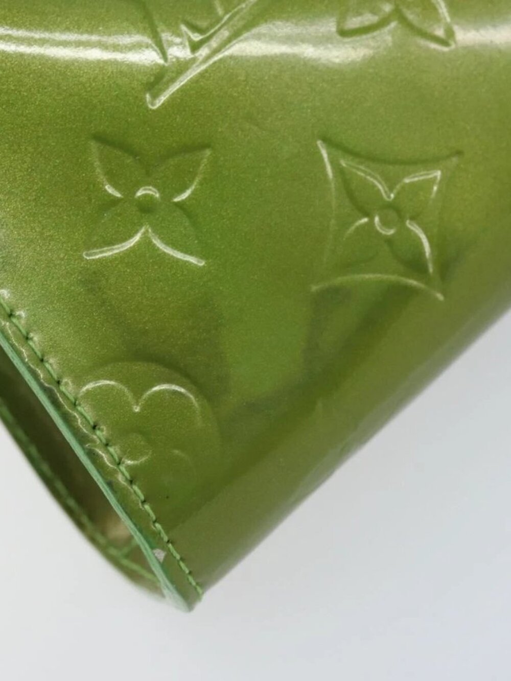 LOUIS VUITTON Monogram Vernis Trousse cosmetics Pouch Green M93649 Auth bs33617 - Picture 13 of 15